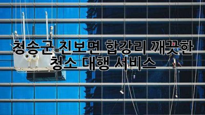 청송군 진보면 합강리 깨끗한 청소 대행 서비스